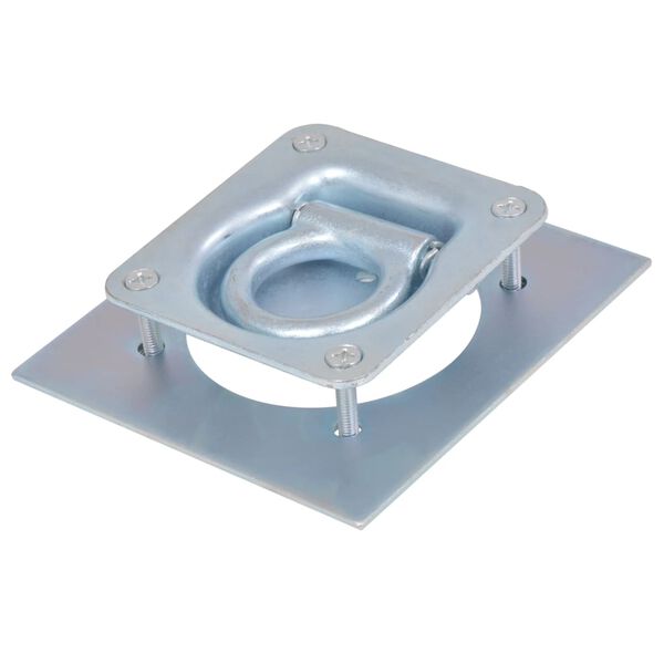 vidaXL Kiinnitysrenkaat Per&auml;k&auml;rryyn 8 kpl Galvanoitu Ter&auml;s 2000 kg