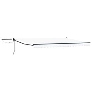 vidaXL S&auml;hk&ouml;k&auml;ytt&ouml;inen Vedett&auml;v&auml; Varjo Valkoinen 4 x 2 m