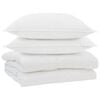 vidaXL Peitto tyynyll&auml; 3 pcs Valkoinen Mikrokuitu