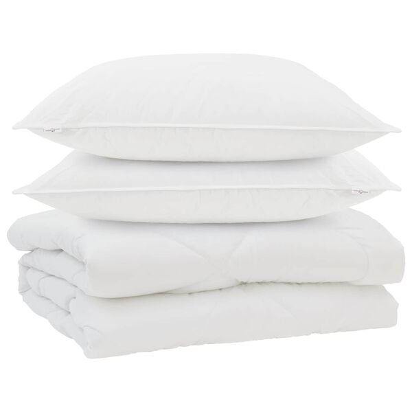 vidaXL Peitto tyynyll&auml; 3 pcs Valkoinen Mikrokuitu