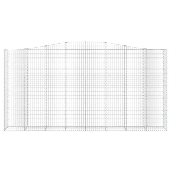 vidaXL Kaarevat kivikorit 5 kpl 400x50x200/220 cm galvanoitu rauta