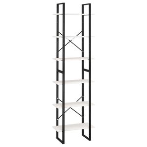 vidaXL S&auml;ilytyshylly valkoinen 60x30x210 cm t&auml;ysi m&auml;nty