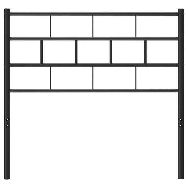 vidaXL Metallinen vaihtop&auml;&auml;ty musta 80 cm