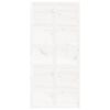 vidaXL Lato-ovi valkoinen 100x1,8x214 cm täysi mänty
