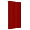vidaXL Parvekkeen suoja punainen 120x240 cm Oxford kangas