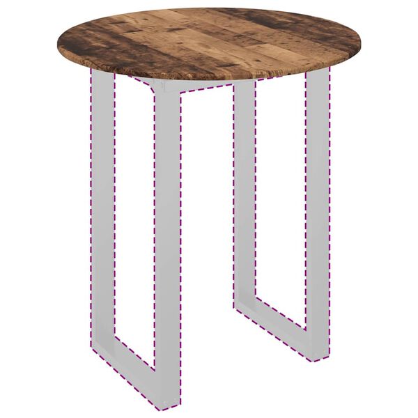 vidaXL P&ouml;yt&auml;levy Vanha puu 80 x 80 x 1,5 cm Tekninen puu