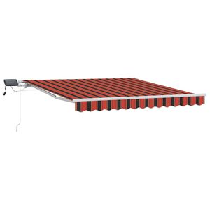 vidaXL Vedett&auml;v&auml; markiisi Oranssi ja ruskea 300 x 250 cm