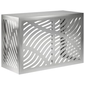 vidaXL Ilmastointilaitteen suoja Hopea 90 x 40 x 60 cm