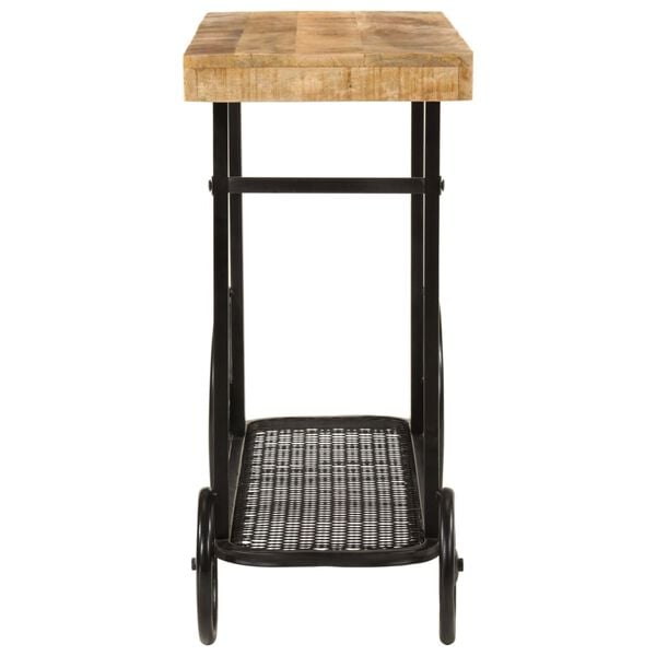 vidaXL Konsolip&ouml;yt&auml; 112x36x76 cm t&auml;ysi mangopuu ja rauta