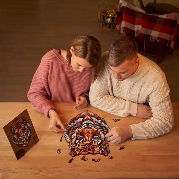 UNIDRAGON Puupalapeli 273 palaa Lovely Tiger King Size 30x38 cm