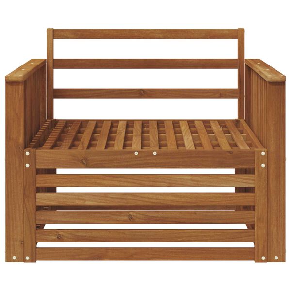 vidaXL 2 Kappale Sohva k&auml;sinojilla Tihe&auml; akasiapuu Luonnollinen