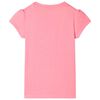 Lasten T-paita neonpinkki 128