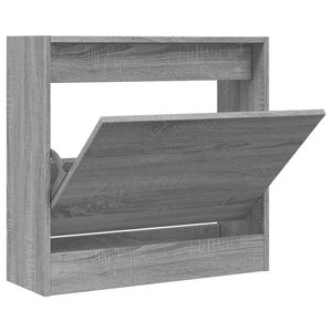 vidaXL Kenk&auml;kaappi harmaa Sonoma 60x21x57 cm tekninen puu