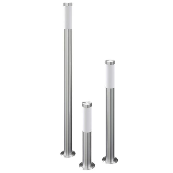 vidaXL Puutarhavalaisinsarja 3-osaa vedenkest&auml;v&auml; ruostumaton ter&auml;s