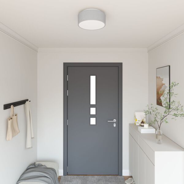 vidaXL Kattovalo Harmaa 30 x 13.5 cm kangas