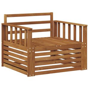 vidaXL 2 Kappale Sohva k&auml;sinojilla Tihe&auml; akasiapuu Luonnollinen