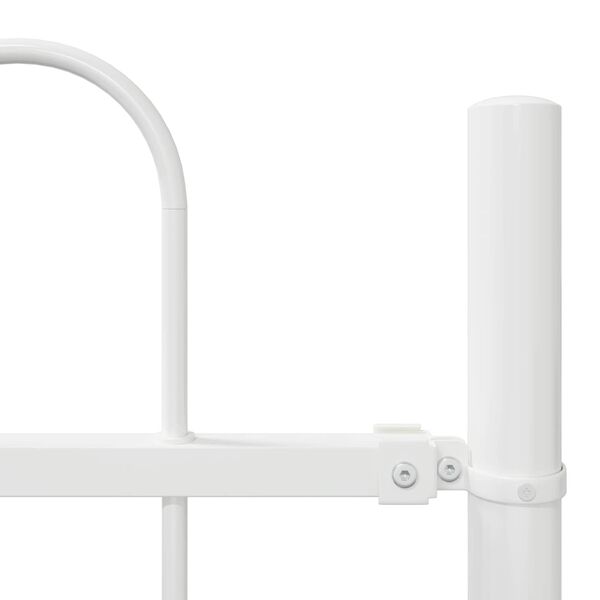 vidaXL Puutarha-aita 2 pcs Valkoinen 3,4 x 1,5 m Jauhemaalattu ter&auml;s