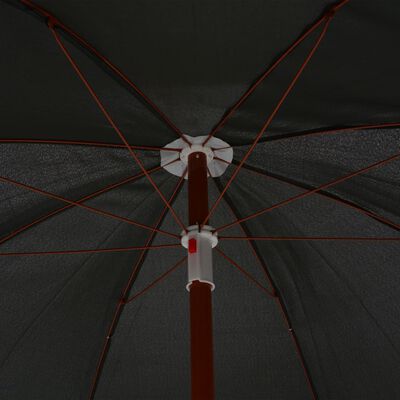 vidaXL Aurinkovarjo terästanko 240 cm antrasiitti