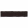 vidaXLP&ouml;yt&auml;levy ruskea 200x40x(2-4)cm k&auml;sitelty t&auml;ystammi el&auml;v&auml; reuna