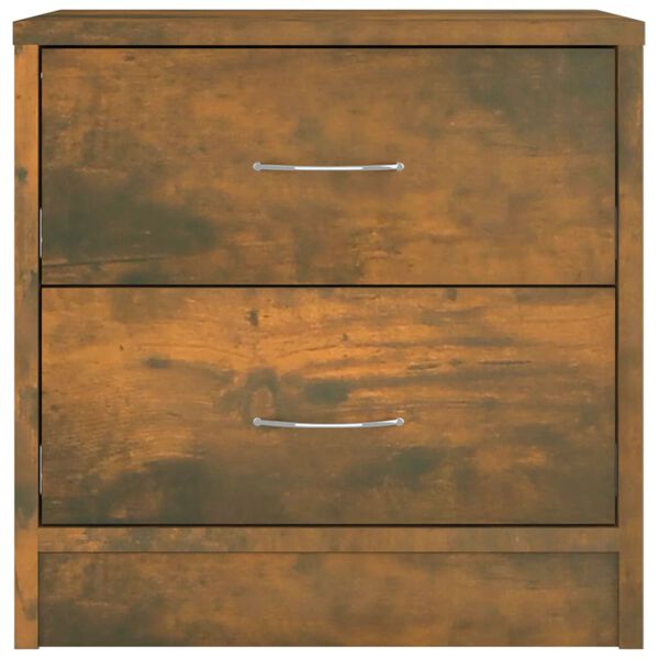 vidaXL Yöpöytä savutammi 40x30x40 cm tekninen puu