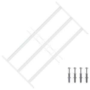 vidaXL Ikkunoiden turvaverkko 3 ristikkopalkilla 3 kpl 43-74 cm