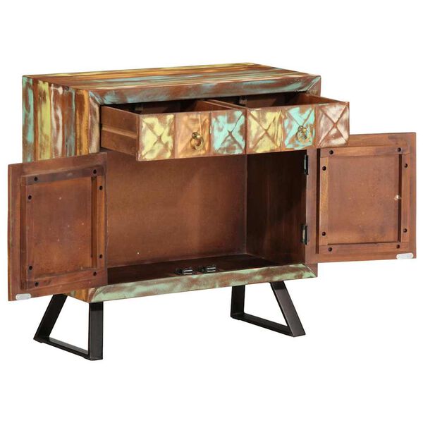 vidaXL Lipasto moniv&auml;rinen 70x35x70 cm kierr&auml;tetty t&auml;yspuu