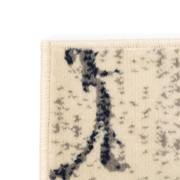 vidaXL Moderni matto kukkakuvio 140x200 cm beige/sininen