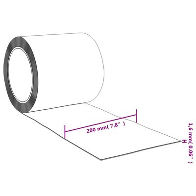 vidaXL Oviverho läpinäkyvä 200 mm x 1,6 mm 10 m PVC