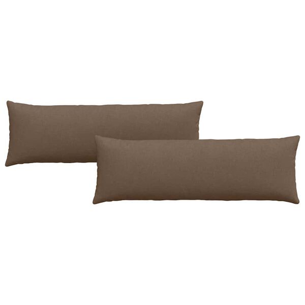 vidaXL Sohvatyynyt 2 pcs Ruskea 120 x 40 cm kangas
