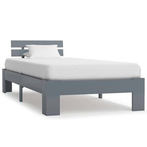vidaXL S&auml;ngynrunko harmaa t&auml;ysi m&auml;nty 90x200 cm