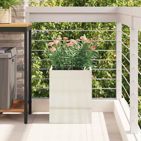 vidaXL Puutarha ruukku Hopea Galvanoitu teräs