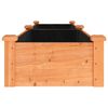 vidaXL Kukkalaatikko vuorauksella ruskea 240x45x25 cm t&auml;ysi kuusi