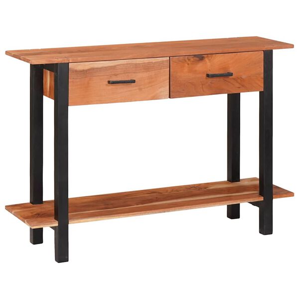 vidaXL Konsolip&ouml;yt&auml; laatikon kanssa Ruskea ja musta 110 x 30 x 75 cm