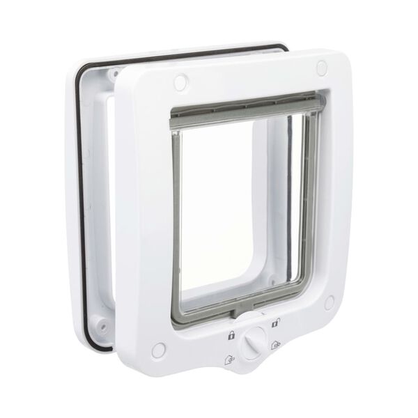 TRIXIE Nelisuuntainen kissanluukku valkoinen