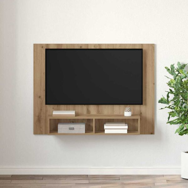vidaXL TV-tasosetti Artisan tammi 120 x 23,5 x 90 cm Tekninen puu