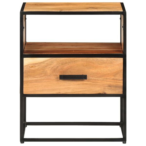 vidaXL Yöpöytä 40x30x50 cm täysi akaasiapuu