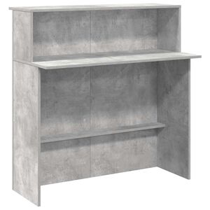 vidaXL Vastaanottop&ouml;yt&auml; betoni harmaa 100x50x103,5 cm suunniteltu puu
