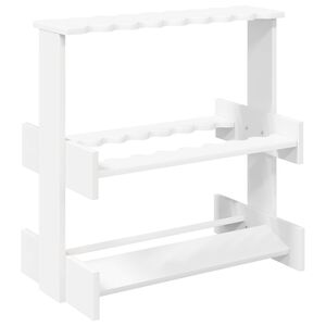 vidaXL Biljardikeppiteline Tekninen puu 60 x 35 x 60 cm valkoinen
