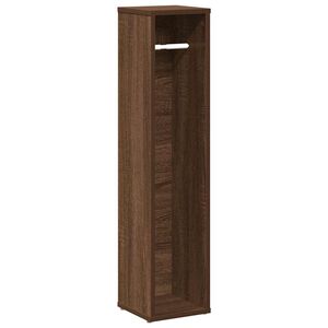 vidaXL Kylpyhuoneen kaappi rullatelineell&auml; ruskea tammi 20,5x20x90 cm