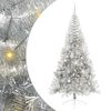vidaXL Tekokuituinen Esivalmistettu Joulukuusi Hopea 210 cm PET
