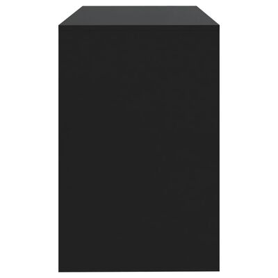 vidaXL Työpöytä musta 101x50x76,5 cm lastulevy