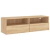 vidaXL TV-sein&auml;kaappi Sonoma-tammi 100x30x30 cm lastulevy