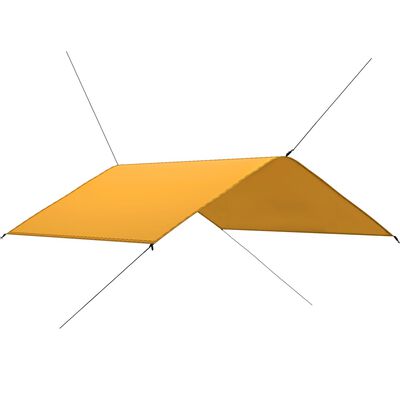 vidaXL Suojapeite ulkokäyttöön 4x4 m keltainen
