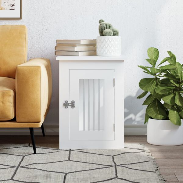 vidaXL Koiranh&auml;kki/kaluste valkoinen 45x62x59 cm tekninen puu