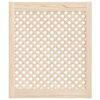 vidaXL Kaapin ovet ristikkomuotoilu 2 kpl 59,5x69 cm täysi mänty