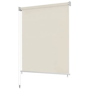 vidaXL Rullaverho ulkotiloihin 105(L)x140(K) cm kermanv&auml;rinen
