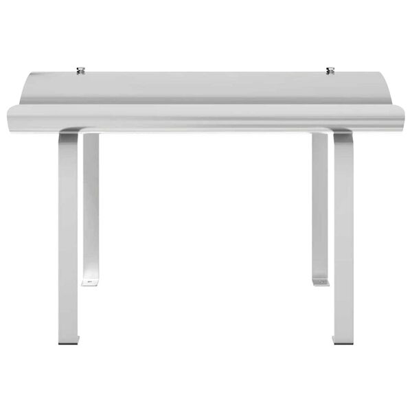 vidaXL Piipun hattu Hopea 59.5 x 50 x 36.5 cm Ruostumaton teräs