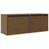 vidaXL Sein&auml;kaapit 2 kpl hunajanruskea 45x30x35 cm t&auml;ysi m&auml;nty