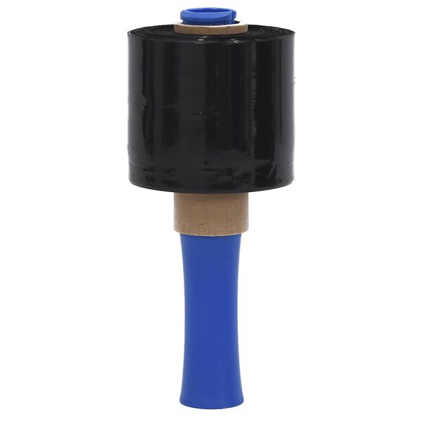 vidaXL Stretch Films 10 kpl musta 23 &micro;m 10 cm x 300 m