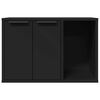 vidaXL Kissanhiekkalaatikon kotelo musta 60x40x40 cm tekninen puu